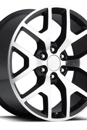 Discount Factory Reproductions FR 44 GMC Sierra Replica GBM 22x9 +31 6x139.7mm 78.1mm Gloss Black Machined Face