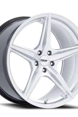 Authentic TSW Esprit SD 18x9.5 +40 5x114.3mm 72.56mm Hyper Silver Machined Face