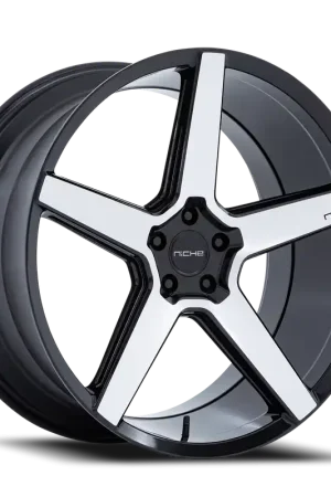 Brand New Niche Modena NC283BD 20x9 +15 5x112mm 66.56mm Gloss Black Machined Face