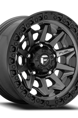 Same Day Shipping Fuel Covert D716 20x9 +1 6x139.7mm 106.1mm Matte Gunmetal Black Bead Ring