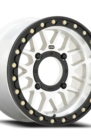 KMC Grenade Beadlock UTV KS235 15x10 +0 4x156mm 132mm Machined Silver Affordable