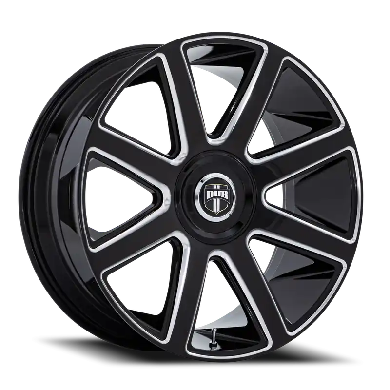 Handmade DUB Pull GBM 24x10 +15 5x115/5x120mm 74.1mm Gloss Black Milled