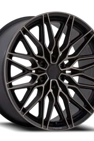 Niche Calabria 6 MT 24x10 +20 6x139.7mm 106.1mm Matte Black Machined Dark Tint Instant Buy