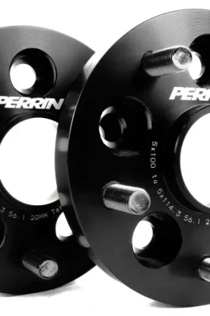 Crafted PERRIN Subaru/Toyota/Scion 20mm Wheel Adapter (Bolt-On Type) 5x100 to 5x114.3 w/56mm Hub - Pair
