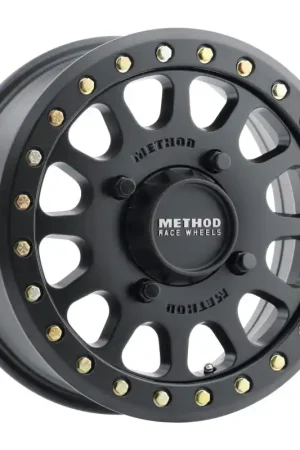 Method MR401 UTV Beadlock 15x6 / 5+1/53mm Offset / 4x136 / 106mm CB Matte Black Wheel Don’t Miss Out