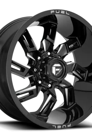 Fuel Lockdown D747 20x9 +1 8x170mm 125.1mm Gloss Black Milled Discount