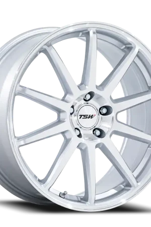 TSW Canard TW004 GSM 19x9.5 +20 5x114.3mm 72.56mm Gloss Silver Machined Face Original