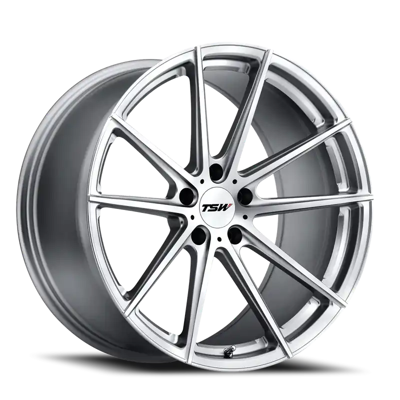 TSW Bathurst SL 20x10.5 +25 5x114.3mm 76.1mm Silver Mirror Cut Face Authentic