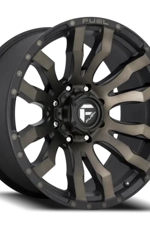 Sale Fuel Blitz D674 20x9 +1 8x180mm 124.2mm Matte Black Double Dark Tint
