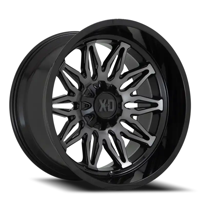 Shop Now XD Series Gunner XD859 GBM-GT 22x10 -18 5x127/5x139.7mm 78.1mm Gloss Black Machined-Gray Tint