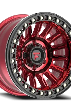 Fittipaldi Offroad Beadlock Series FB152 R 17x9 -38 6x139.7mm 106.2mm Red Gloss Black Forged Ring Handmade