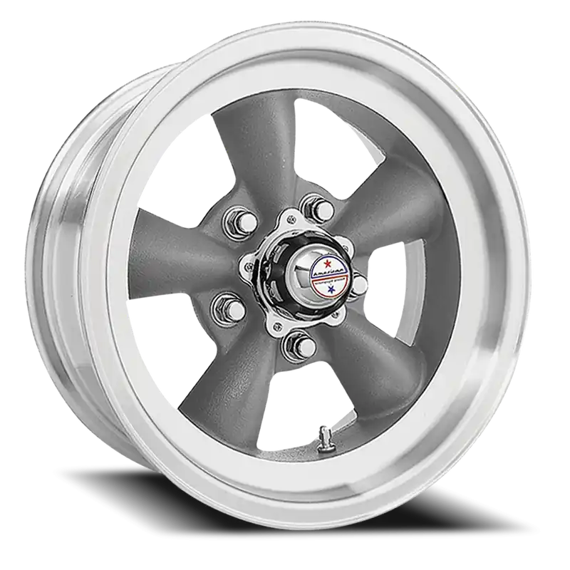 American Racing Torq Thrust D VN105 GY 16x8 -12 5x114.3mm 83.06mm Torq Thrust Gray Machined Lip Fast Shipping