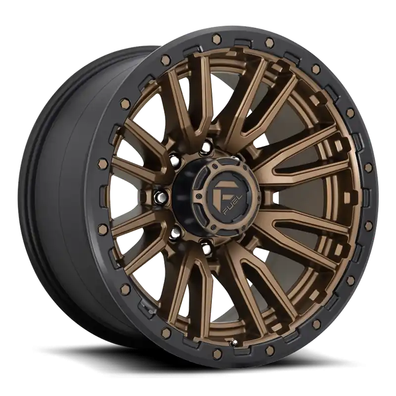 Deal Fuel Rebel D681 20x9 +1 8x165.1mm 125.2mm Matte Bronze Black Bead Ring