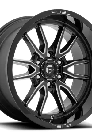 Fuel Clash 6 D761 20x10 -18 8x170mm 125.1mm Gloss Black Milled Top Rated