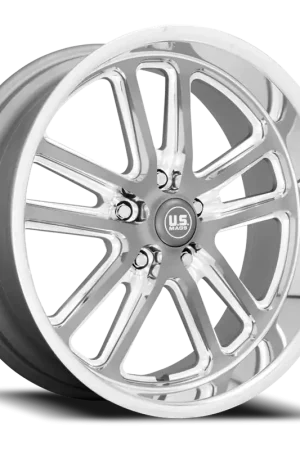 Fan Favorite US Mags Bullet U130 18x9.5 +1 5x120.65mm 72.56mm Textured Gunmetal Milled