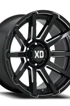XD Series Outbreak XD847 GB-M 18x9 +0 6x139.7mm 106.1mm Gloss Black Milled In Demand