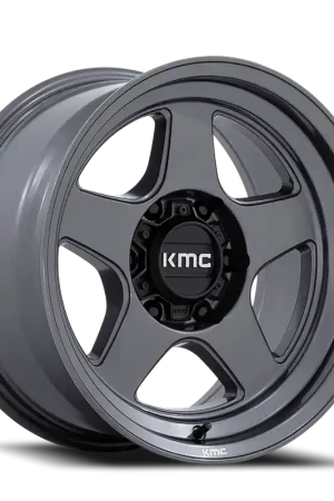Clearance KMC Lobo KM728ANTH 17x8.5 +18 6x139.7mm 106.1mm Matte Anthracite