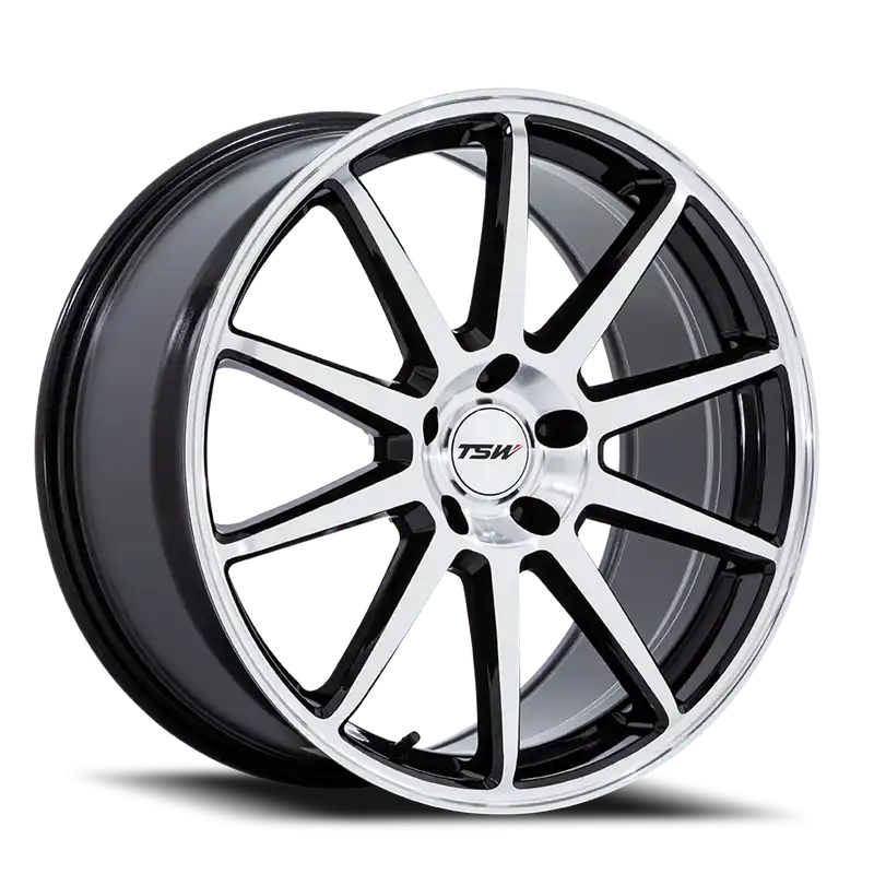 TSW Canard TW004 GBM 20x9 +35 5x114.3mm 72.56mm Gloss Black Machined Face Hot Deal