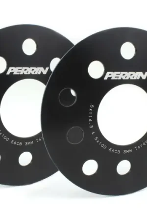 Crafted PERRIN Subaru/Toyota/Scion 3mm Wheel Spacers (Slip-On Style/No Studs) 5x114.3/5x100 56mm CB - Pair