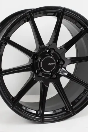 Enkei TS-10 BK 17x8 +40 4x100mm 72.6mm Gloss Black Fast Shipping